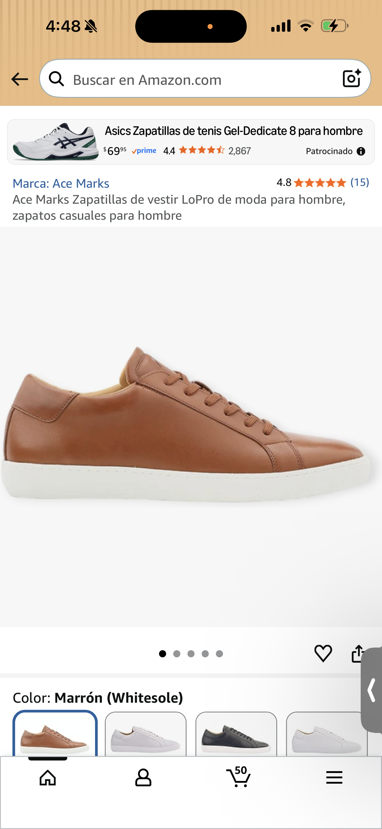 Ace Marks Zapatillas de vestir LoPro de moda para hombre, zapatos casuales para hombre
